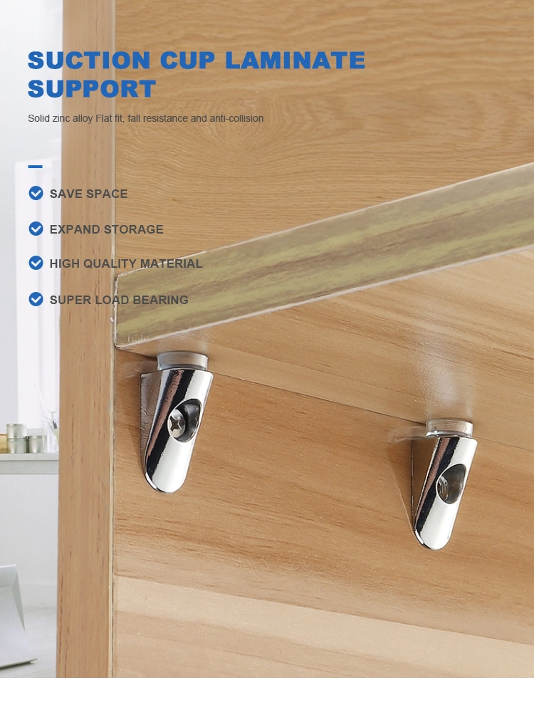 Metal Zinc Alloy Furniture Fittings Cabinet Hardware Adjustable Shelf Support